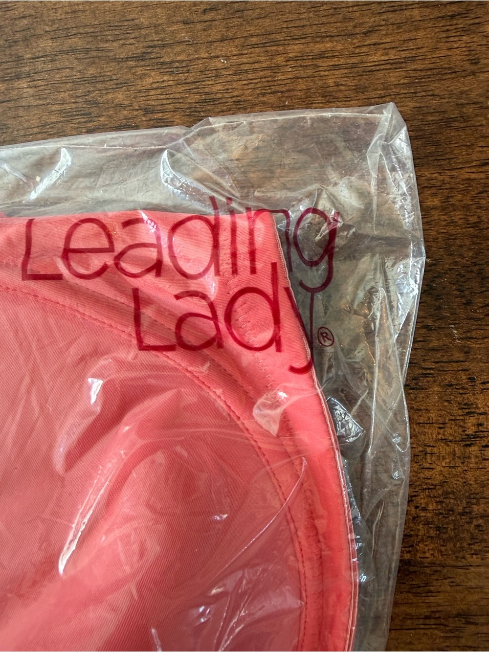 NWOT Leading Lady Coral Pink Lined Bra size 42G